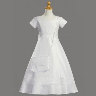 New Lito Girls First Communion White Purse Dress Set 7