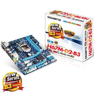 Gigabyte H67M D2 B3   Carte mère socket LGA 1155   Chipset Intel H67