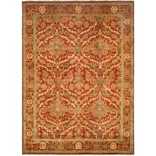 Pakistani Hand knotted Peshawar Red Vegetable Dye Wool Rug (8 x 10