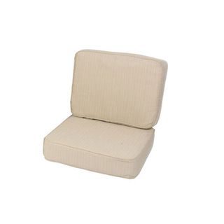 Saranac Teak Lounge Chair Cushion Set Made with Sunbrella Fabric