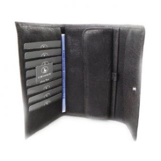 Wallet + checkbook holder leather Frandi brown cosmos