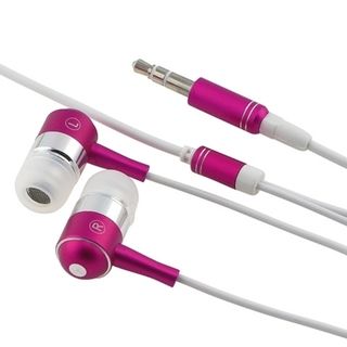 BasAcc Hot Pink/ Silver 3.5mm In Ear Stereo Headset