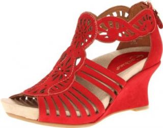 Earthies Womens Caradonna Wedge Sandal Shoes