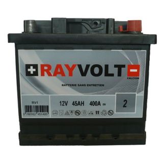 Batterie auto RAYVOLT RV1 45AH 400A   Achat / Vente BATTERIE VÉHICULE