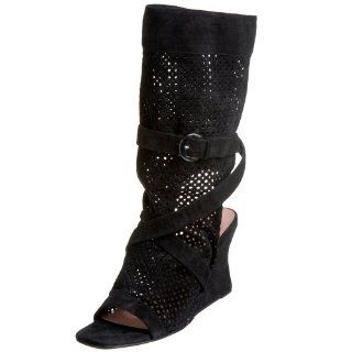  Gwyneth Womens Underground Wedge Bootie,Black,6 M US Shoes