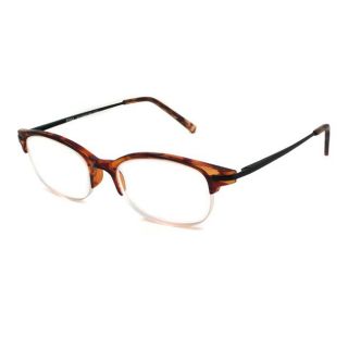 NVU Eyewear Unisex Stuyvesant Demi Brown Reading Glasses