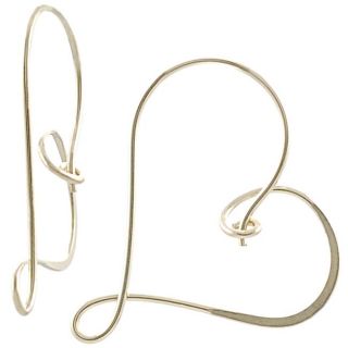 Goldfill and Alloy Heart Hoop Earrings Today $21.49 5.0 (1 reviews