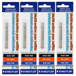 Staedtler Multi Action Ball Point Pen Refills (Pack of 12)