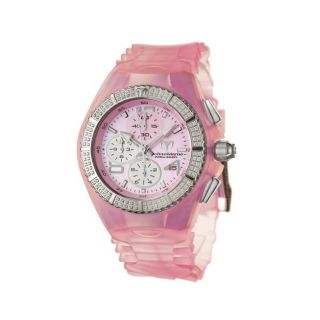 TechnoMarine Womens Cruise Original Pink Silicon and Steel Watch