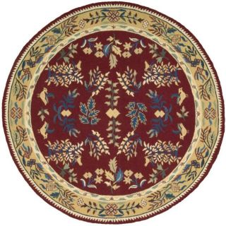 Hand hooked Red Country Home Rug (19 x 29)