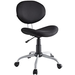 Comfort Groove Swivel Black Mesh Task Chair