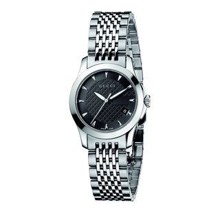 Gucci Womens Classic G Timeless Stainless Steel Watch