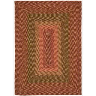 Hand woven Craftworks Braided Sunset Multi Color Rug (23 x 39) Today