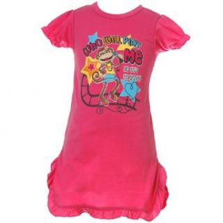 Carters Toddler Girls Pink Monkey Movie Night Gown