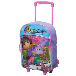 Nickelodeon Dora 16 inch Kids Rolling Backpack