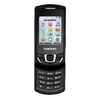SAMSUNG SGH E2550 Noir   Achat / Vente TELEPHONE PORTABLE SAMSUNG SGH