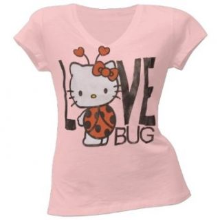 Hello Kitty   Love Bug Juniors V Neck T Shirt   Small