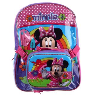 Disney Minnie Mouse 16 inch Backpack with Lunch Bag