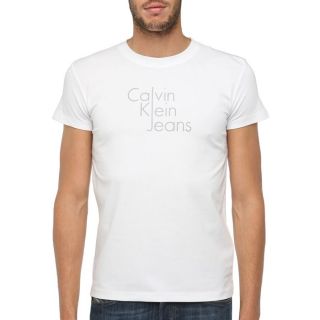 CALVIN KLEIN JEANS T Shirt Homme Blanc   Achat / Vente T SHIRT CKJ T