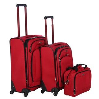 Samsonite Chesapeake Red 3 piece Spinner Luggage Set