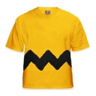 Charlie Brown Zig Zag Stripe yellow t shirt [Apparel