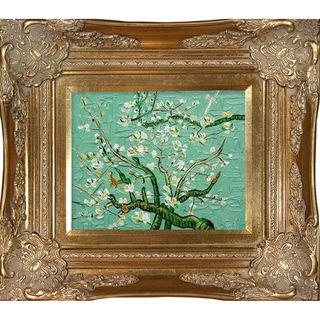 Van Gogh Branches of Almond Tree Hand painted Framed Canvas Art