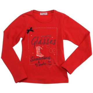 FREE STAR Tee shirt Manches Longues Fille Rouge   Achat / Vente T
