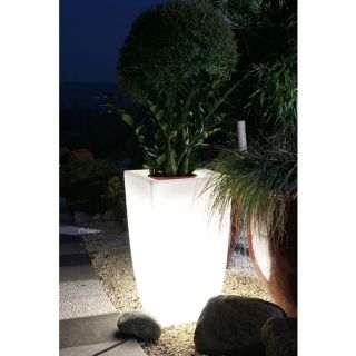 Pot lumineux BOREAL blanc 85 cm, télécommandable   Achat / Vente POT