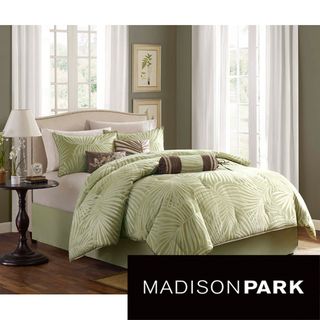 Madison Park Bermuda Sage 7 piece Comforter Set