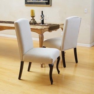 Christopher Knight Home Crown Top Beige Dining Chairs (Set of 2