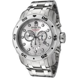 Invicta Mens Pro Diver Stainless Steel Chronograph Watch
