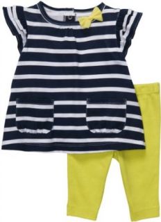 Carters Two Piece Jersey Stripe Top and Legging Set