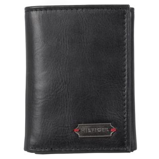 Tommy Hilfiger Mens Genuine Leather Passcase Tri fold Wallet