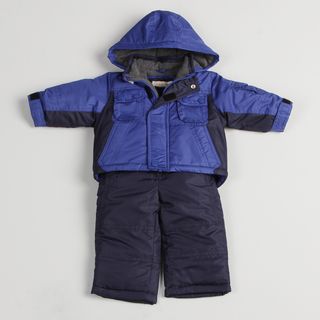 Osh Kosh Infant Boys Color Blocked Blue Snow Suit