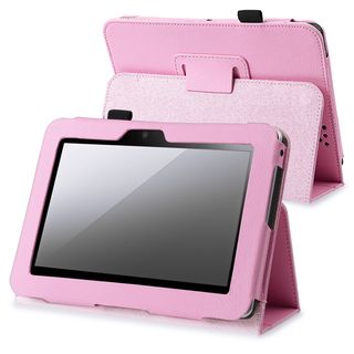 BasAcc Pink Leather Case with Stand for  Kindle Fire HD 7 inch