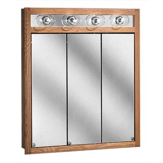 Bostonian Series Lighted Tri view 30 inch Medicine Cabinet