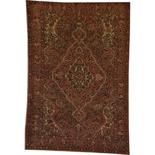 Persian Hand knotted Baktiari Red/ Ivory Wool Rug (610 x 101