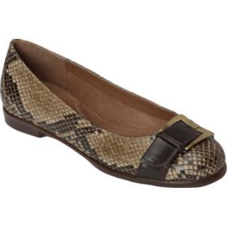 Womens Aerosoles Beclaration Brown Multi Synthetic Snake Print
