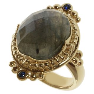 Michael Valitutti/ Zaffiro Labradorite and Blue Sapphire Ring Today $