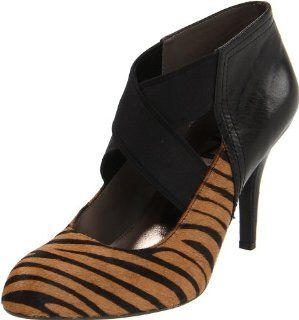 DKNYC Womens Teela Criss Pump,Zebra,6.5 M US Shoes