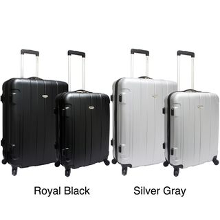 Travelers Choice TC3900 Rome 2 piece Hardside Spinner Checked Luggage
