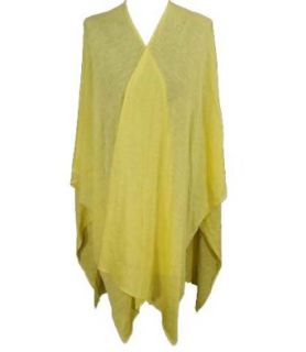 Cejon Acrylic Shawl Yellow Clothing