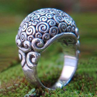 Sterling Silver Cloud Bubble Ring (Indonesia)