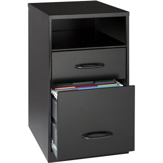 Office Designs Black Steel 2 drawer File Cabinet with Shelf Today $62