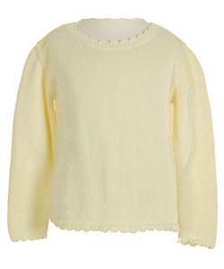 Mulberribush Toddler Girls Yellow Sweater