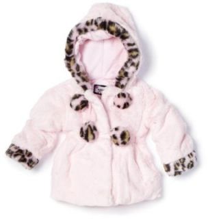 Rothschild Baby girls Infant Soft Teddy Jacket, Baby Pink