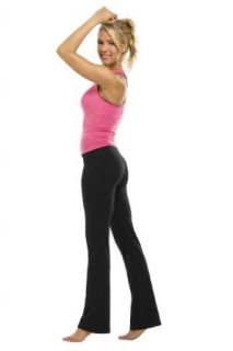 Womens Cotton Spandex Boot Pant by Fitness Wear in your