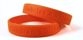 Childrens Diabetes Awareness Rubber Bracelet Wristband