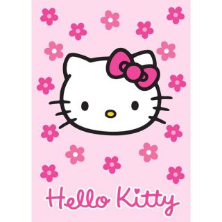 Tapis HELLO KITTY fleur rose 95x133 Hello Kitty   Achat / Vente TAPIS