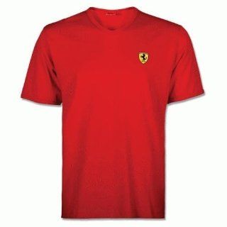 Ferrari Scudetto V Neck T Shirt Black X Large Sports